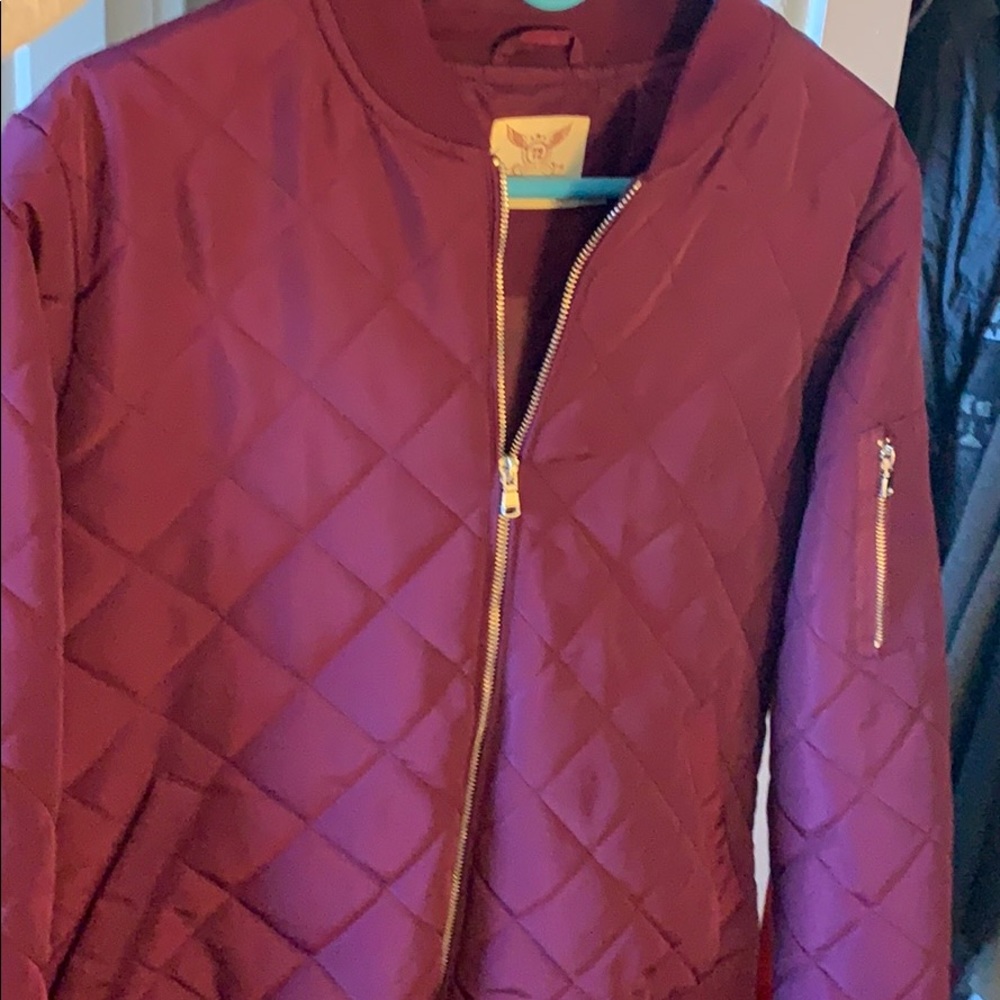 Magenta Bomber Jacket